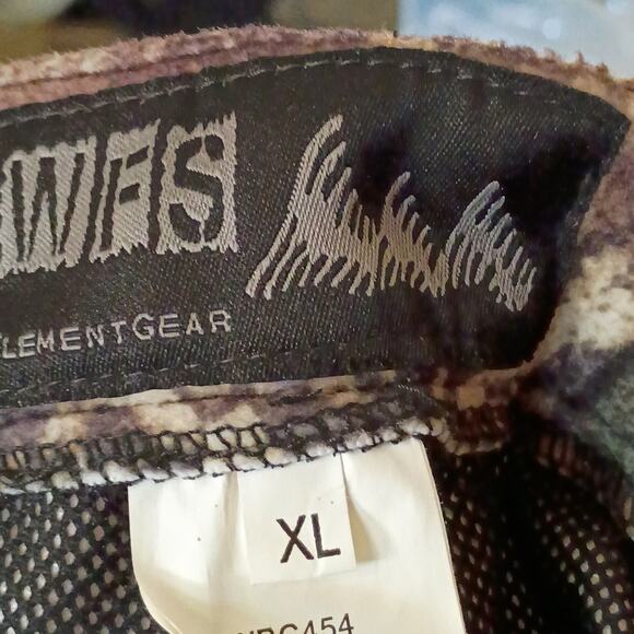 WFS Element Gear Men XL (Waist 38) Camo Cargo Heavy Hunting Adjustable Hem Pants - Picture 4 of 8